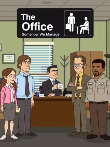 Portada oficial del videojuego The Office: Somehow We Manage