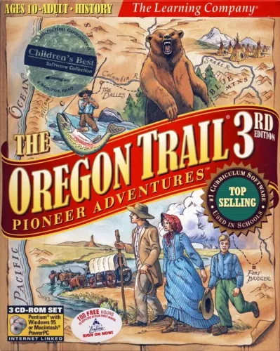 Portada oficial del videojuego The Oregon Trail: 3rd Edition