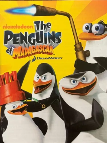 Portada oficial del videojuego The Penguins of Madagascar