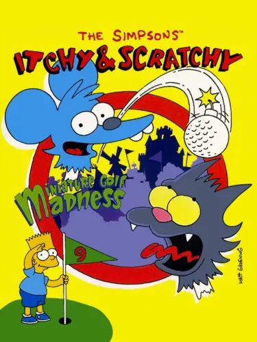 Portada de The Simpsons: Itchy & Scratchy in Miniature Golf Madness