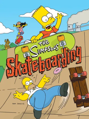 Portada de The Simpsons Skateboarding