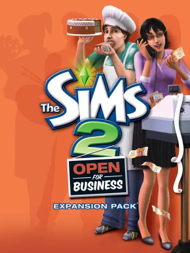 Portada oficial del videojuego The Sims 2: Open for Business