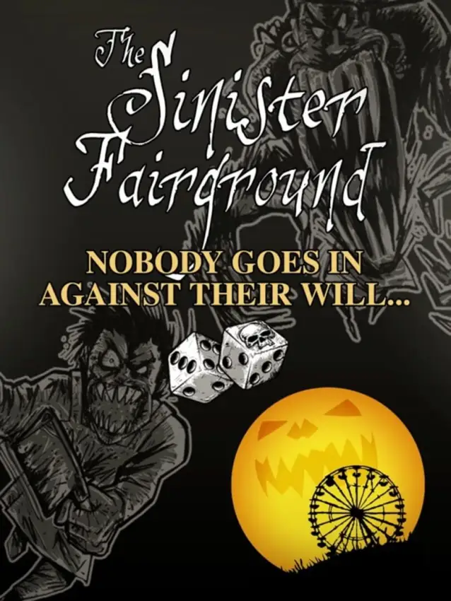 Portada de The Sinister Fairground: Horror Adventure Gamebook