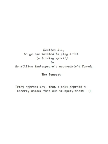 Portada de The Tempest