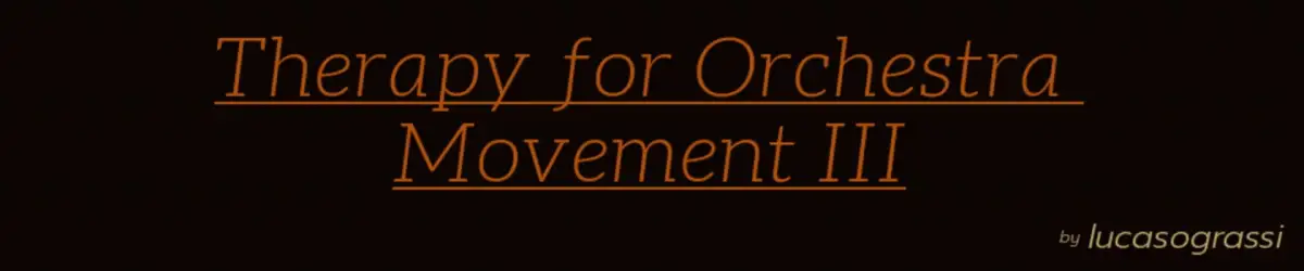 Portada de Therapy for Orchestra Movement III