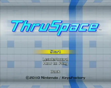 Portada oficial del videojuego ThruSpace
