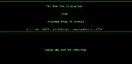 Portada de Tic-Tac-Toe