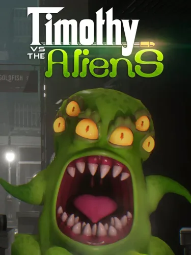 Portada oficial del videojuego Timothy vs. the Aliens