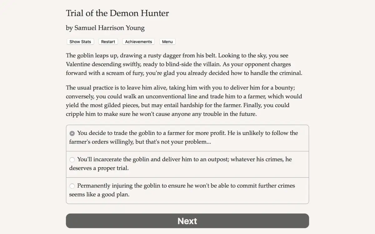 Trial of the Demon Hunter