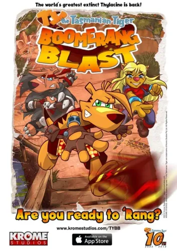 Portada de Ty the Tasmanian Tiger: Boomerang Blast
