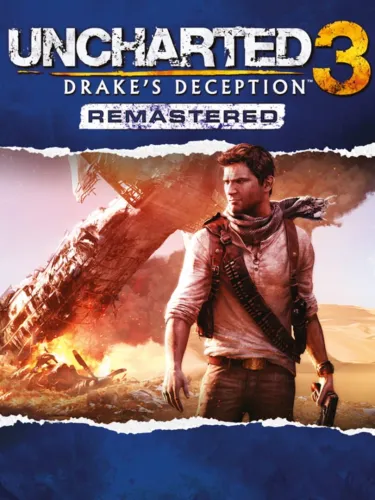Portada oficial del videojuego Uncharted 3: Drake’s Deception Remastered