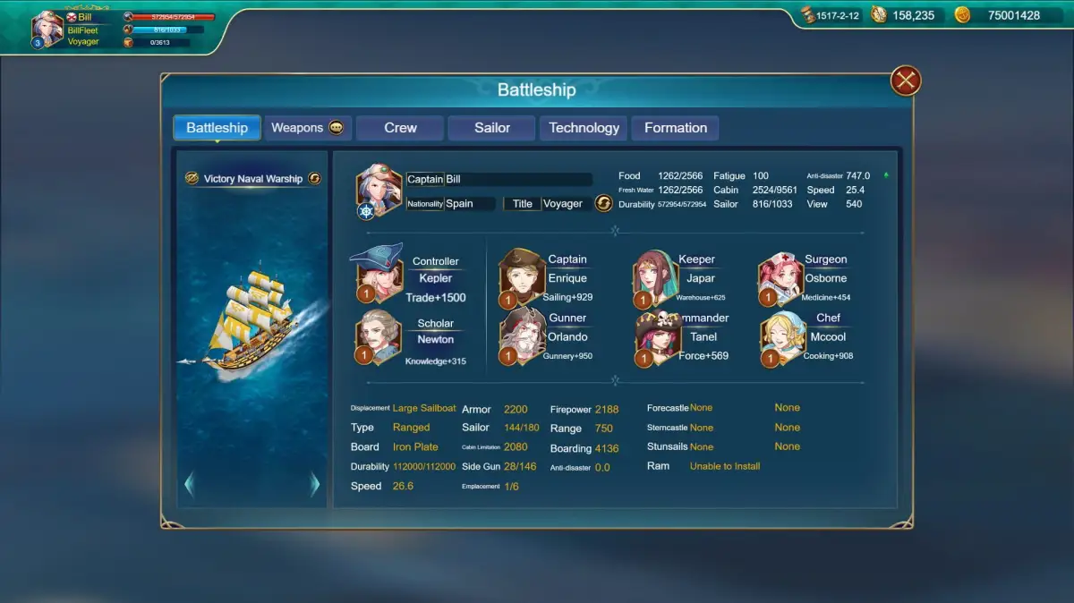 Uncharted Ocean: Set Sail