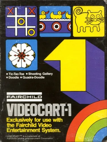 Portada de Videocart-1: Tic-Tac-Toe & Shooting Gallery & Doodle & Quadra-Doodle