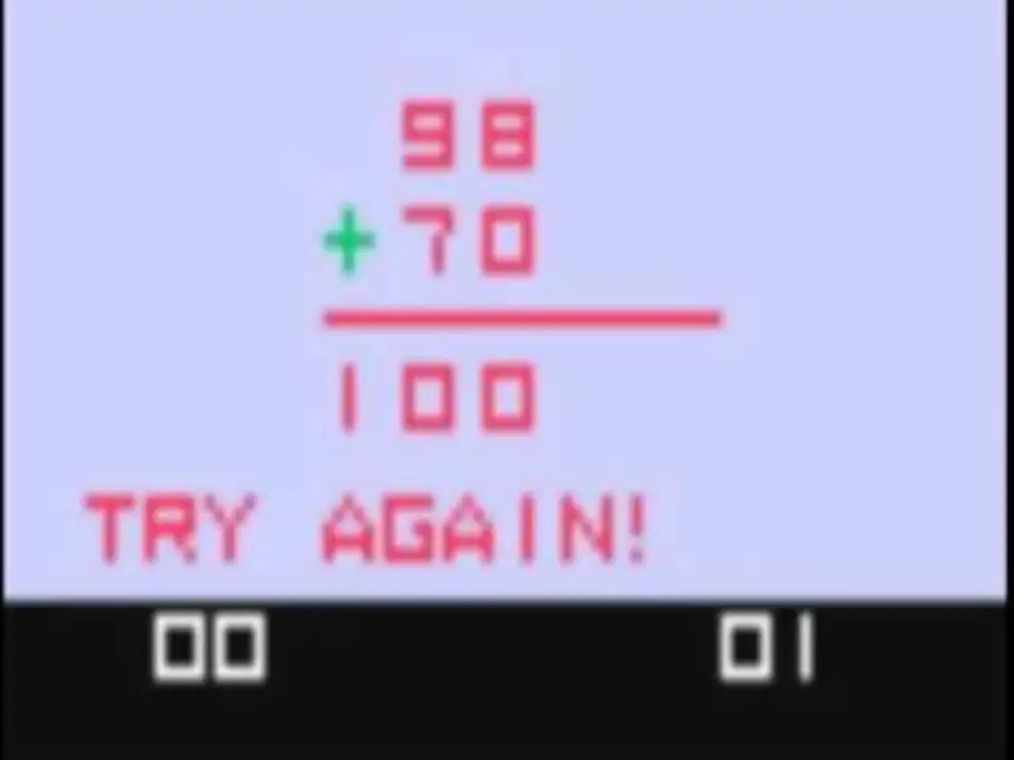 Videocart-6: Math Quiz I – Addition, Subtraction