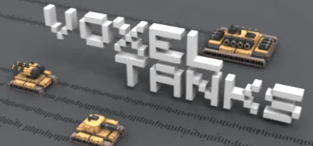 Portada oficial del videojuego Voxel Tanks