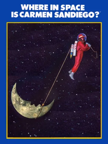 Portada oficial del videojuego Where in Space Is Carmen Sandiego?