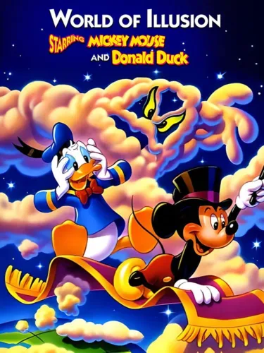 Portada oficial del videojuego World of Illusion Starring Mickey Mouse and Donald Duck