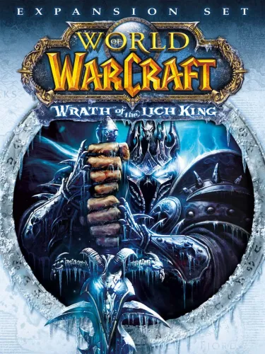 Portada oficial del videojuego World of Warcraft: Wrath of the Lich King