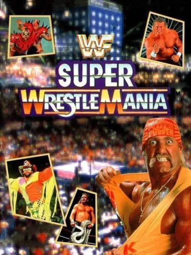 Portada oficial del videojuego WWF: Super Wrestlemania
