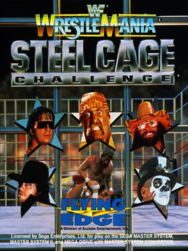 Portada oficial del videojuego WWF Wrestlemania: Steel Cage Challenge