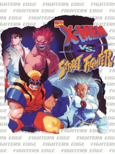 Portada oficial del videojuego X-Men vs. Street Fighter
