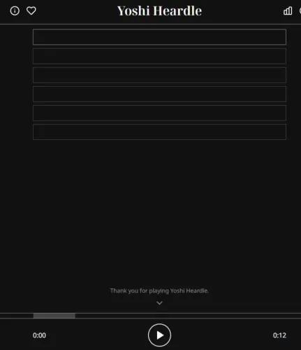 Portada de Yoshi Heardle