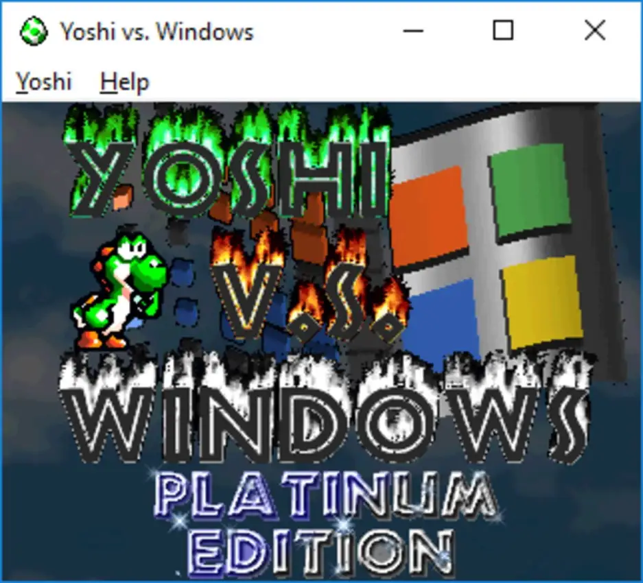 Yoshi vs. Windows Platinum