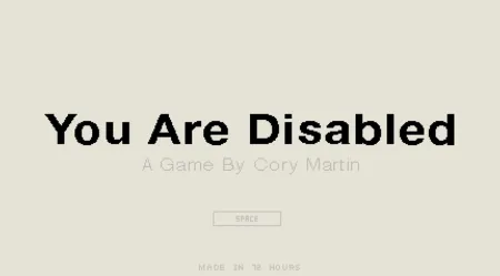 Portada de You Are Disabled