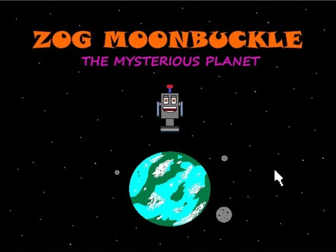 Portada de Zog Moonbuckle: The Mysterious Planet