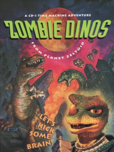 Portada de Zombie Dinos From Planet Zeltoid